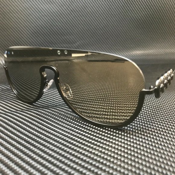 Versace Matte Black Brown Sunglasses! New!